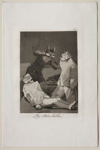Caprichos: Chinchillaene. av Francisco de Goya