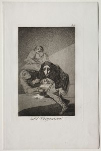 Caprichos: The Shamefaced One av Francisco de Goya