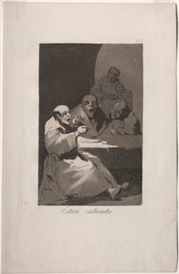 Caprichos: De er varme.. av Francisco de Goya