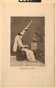 Caprichos: Disse støvflekkene. av Francisco de Goya