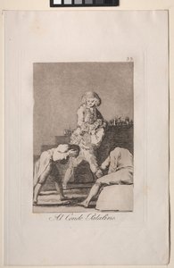 Caprichos: Til greve Palatiner eller greve av ganen av Francisco de Goya