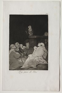 Caprichos: For et gullnebb! av Francisco de Goya