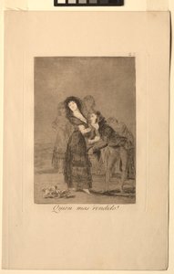 Caprichos: Hvem av dem er mest overvunnet. av Francisco de Goya