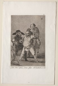 Caprichos: Forstår du?...Vel, som jeg sier...eh! Se opp! Ellers... av Francisco de Goya