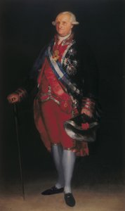 Charles IV i uniformen til oberst i Guardias de Corps, 1800 av Francisco de Goya