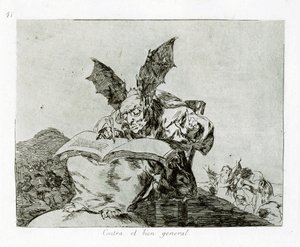 Mot det allmenne beste Mot det felles beste. Plate 71 fra The Disasters of War av Francisco de Goya