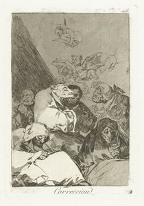 riktig Rettelse (tittel på objekt) Los Caprichos (serietittel) av Francisco de Goya