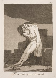 Død og kjærlighet av Francisco de Goya