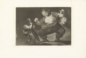 De dwaas Langbein The Nonsense (De dwaasheden) (serietittel) The Proverbs (De spreekwoorden) (serietittel) av Francisco de Goya