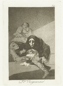 De schaamtevolle The Shameful (tittel på objekt) The Whims (serietittel) av Francisco de Goya