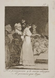 De sier ja og gifter seg med den første best av Francisco de Goya