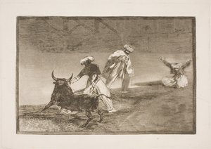 De erter noen andre i innhegningen av Francisco de Goya