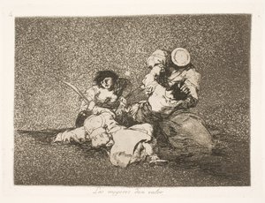 Det er kvinnene som gir mot (4) av Francisco de Goya