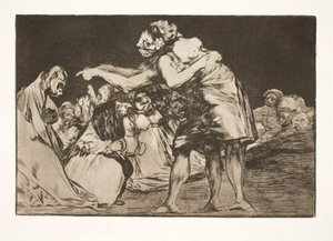 Det tåpelige ekteskapet (Hun som vil gifte seg går aldri glipp av en mulighet til å fortelle om dette) av Francisco de Goya