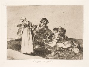 Det verste er at du må tigge (55) av Francisco de Goya