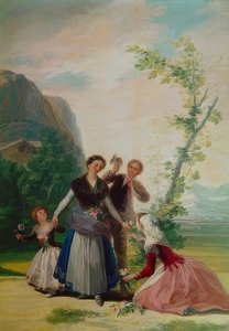 Blomsterjenta eller våren. 1786 av Francisco de Goya