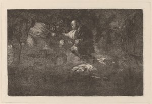 Gud skaper dem og de går sammen av Francisco de Goya