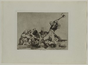Krigens katastrofer: Pl., 3, The Same Thing, 1810-1813. av Francisco de Goya