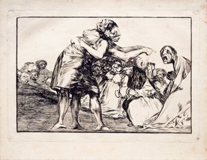 Disorderly Folly fra serien Los Disparates Follies, 1815-1819 av Francisco de Goya