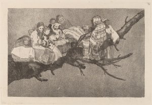 Disparate ridiculo (Latterlig dårskap) av Francisco de Goya