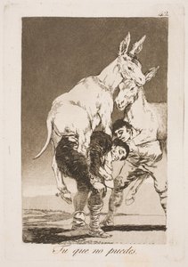 Du som ikke kan, må bære meg på ryggen av Francisco de Goya