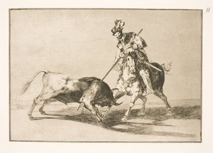 El Cid Campeador spidder en annen okse av Francisco de Goya