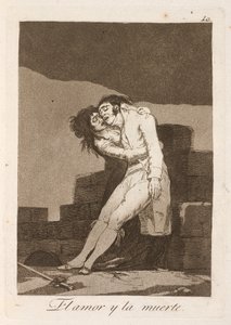 kjærlighet og død av Francisco de Goya