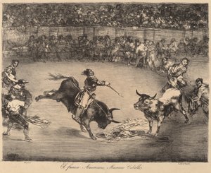 Den berømte amerikaneren, Mariano Ceballos (The Famous American, Mariano Ceballos) av Francisco de Goya
