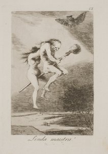 En kjekk mesterlærer av Francisco de Goya
