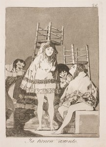 Endelig på plass av Francisco de Goya