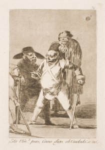 Er de der? Så jeg sa...Vær oppmerksom! Eller... av Francisco de Goya