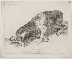 Et vilt monster (81) av Francisco de Goya