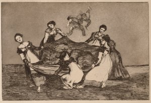 «Feminine Folly» (Disparate femenino), fra serien «Los Disparates» av Francisco de Goya