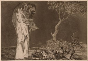 Fryktens dårskap, fra serien Los Disparates av Francisco de Goya