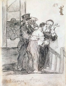 Fransk straff, mellom 1824 og 1828. av Francisco de Goya