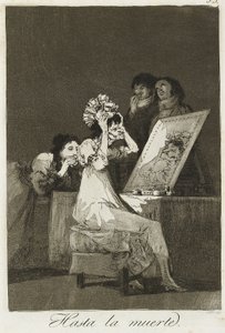 Hasta la muerte, 1799 (etsing, tørrnipp og akvatint) av Francisco de Goya