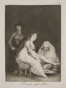 Hun ber for henne av Francisco de Goya