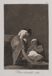 Den er pent strukket av Francisco de Goya