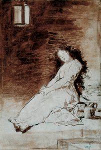 Los Caprichos: "Fordi hun var mottakelig" av Francisco de Goya