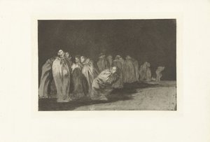 Menn i lommer Los Ensacados Los Disparates (The follies) (serietittel) Los Proverbios (Ordspråkene) (serietittel) av Francisco de Goya