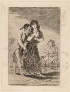 Ni asi la distingue (selv dermed kan han ikke få henne ut) av Francisco de Goya