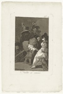 Ingen kjenner seg selv Nadie se conoce (tittel på objekt) Los Caprichos (serietittel) av Francisco de Goya