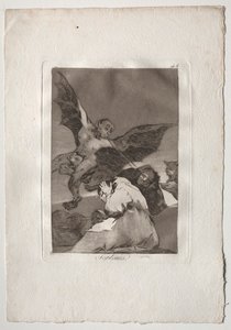 Ochenta Caprichos: Tale-Bearers-Blasts of Wind av Francisco de Goya