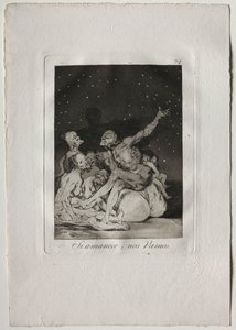 Ochenta Caprichos: When Day Breaks We Will Be Off, 1793-1798. av Francisco de Goya