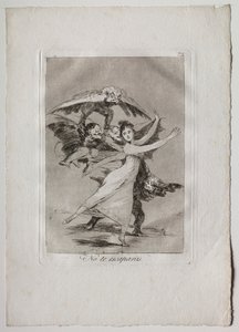Ochenta Caprichos: Du vil ikke unnslippe av Francisco de Goya