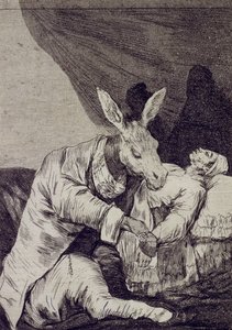 Hvor syk vil han dø Capricho No 40 av Francisco de Goya