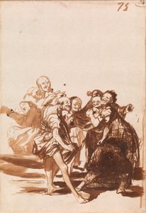 Gamle mennesker som synger og danser av Francisco de Goya