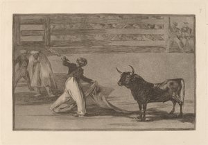 Opprinnelsen til harpunene eller banderillaene (Opprinnelsen til harpunene eller banderillaene) av Francisco de Goya