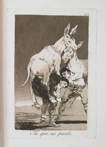 Tallerken fra Los Caprichos, 1797-1798 av Francisco de Goya