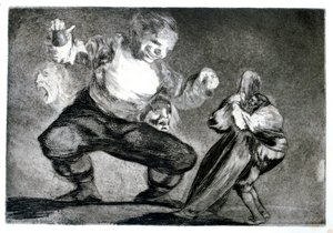 Simpleton, 1819-1823 av Francisco de Goya